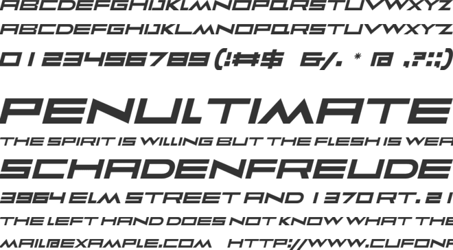 Faqro Extended Italic font preview