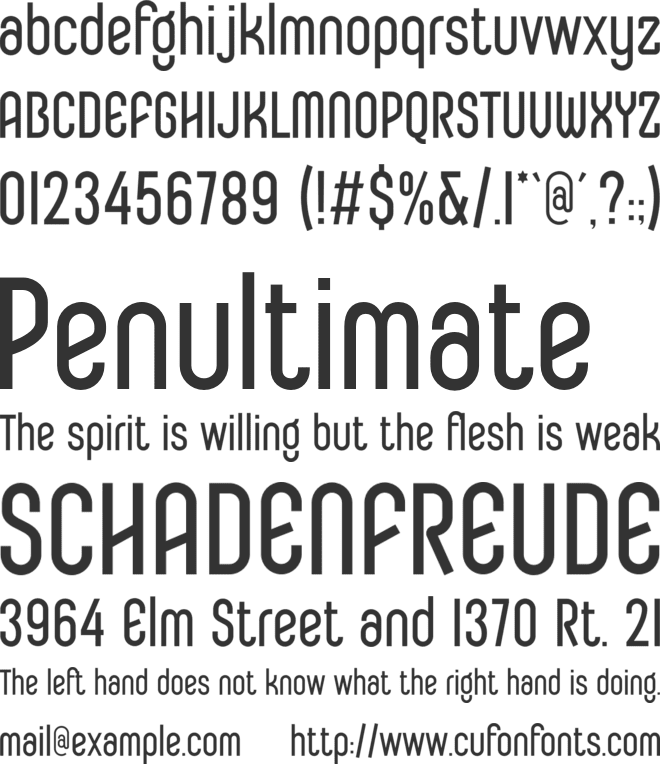 Logotype font preview