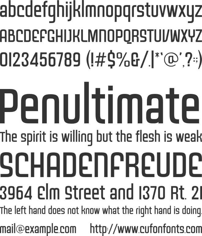 SS Safari font preview