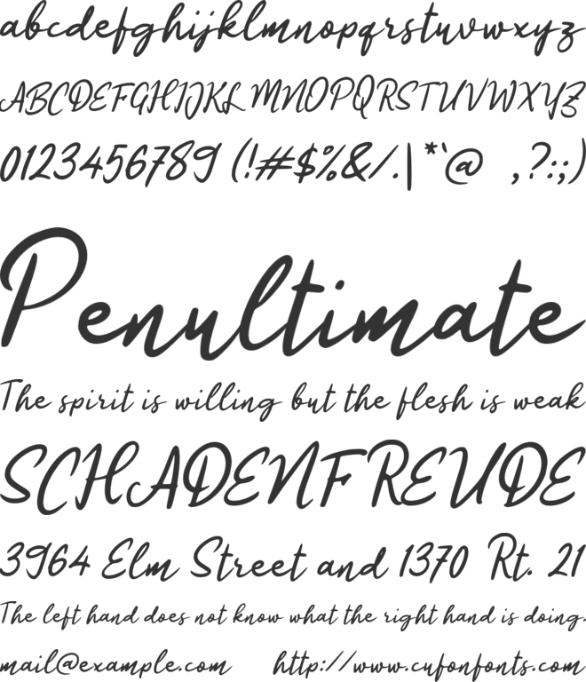 L Leci Manis font preview