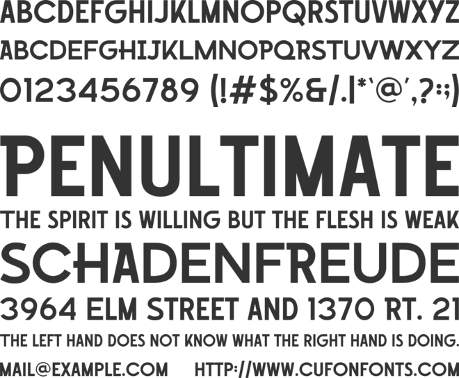 Photogenic font preview