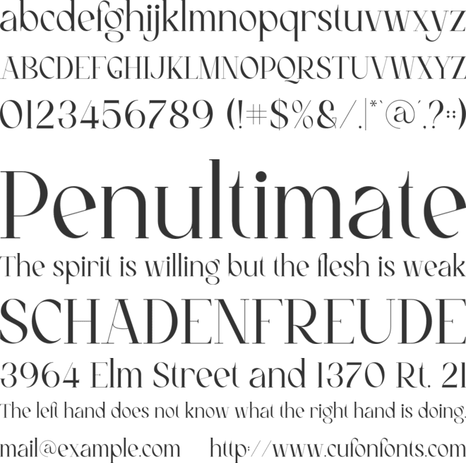 Quloon font preview