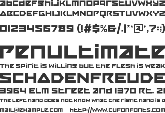 SS Ransom font preview