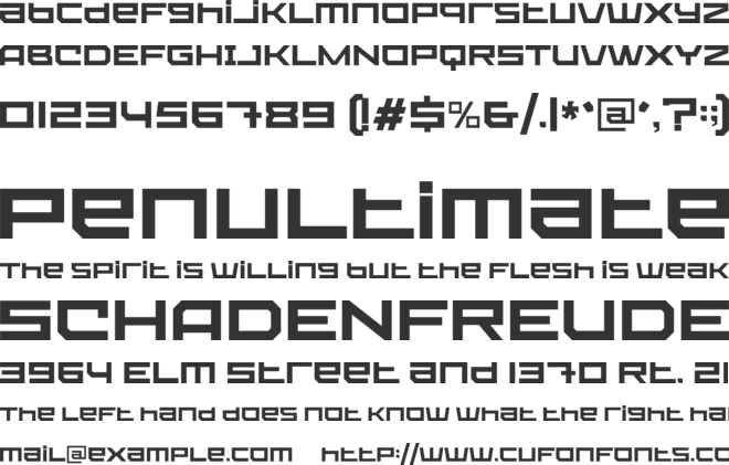 SS Engine font preview