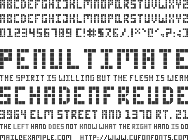 PixelLabs font preview