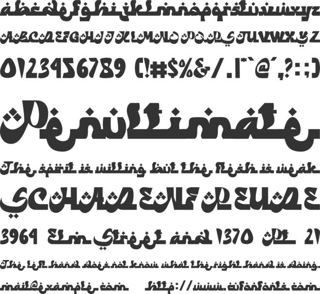 Yalla Arabic font preview