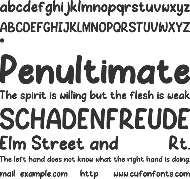 TRICKY BREAK font preview