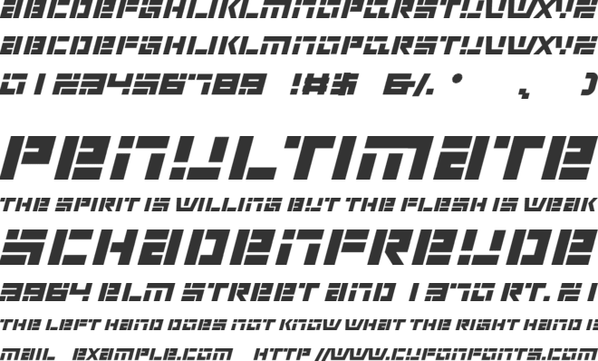 renvem-Italic font preview