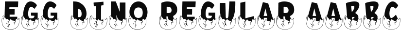 Egg Dino Regular font