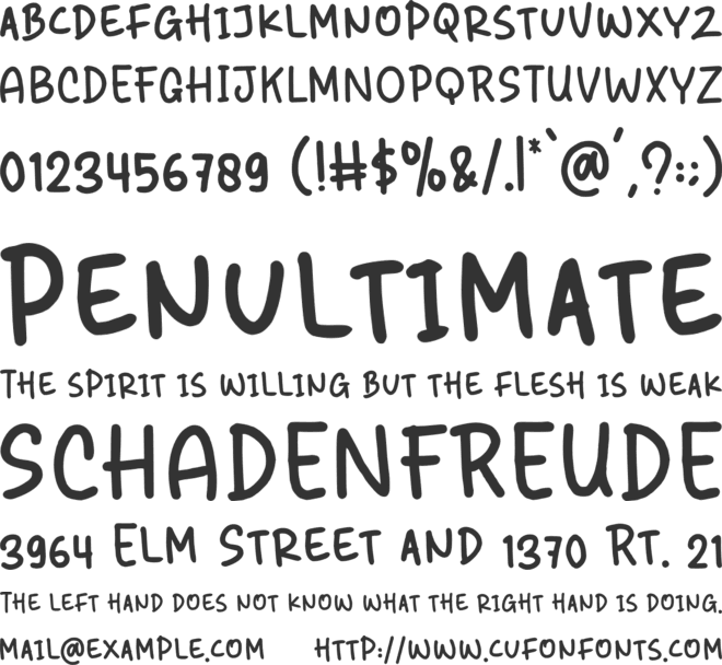 My Summer Stories font preview