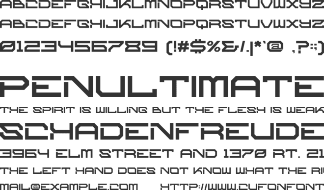 STEELAR font preview