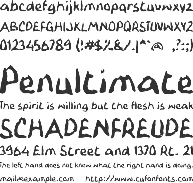 L Laimca font preview