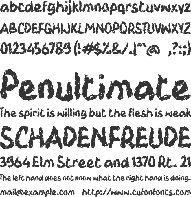 L Lathize font preview