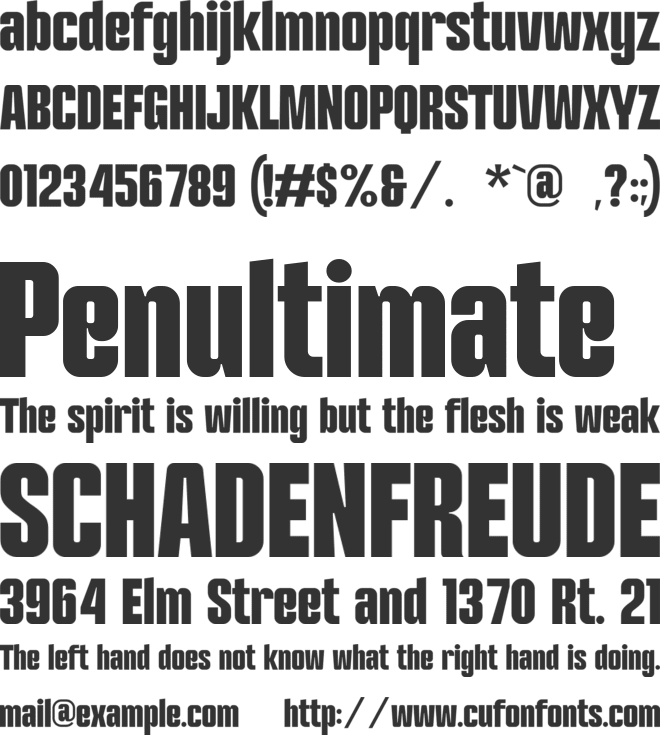 Hoverion font preview