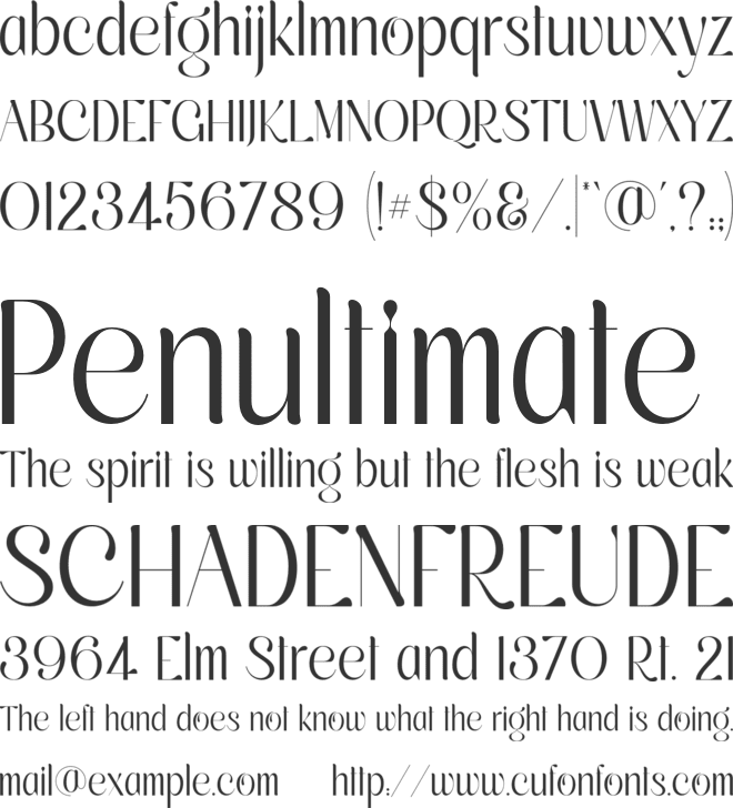 Silky font preview