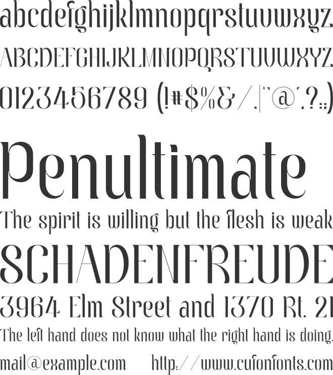 Ray And Glow font preview