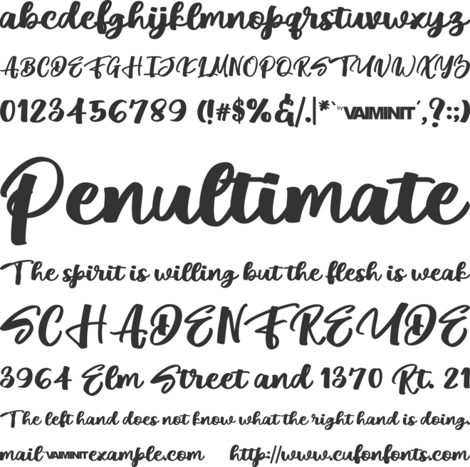 Wive Energy font preview