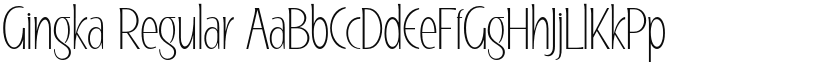 Gingka font download