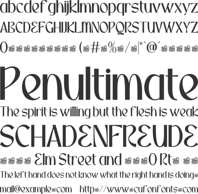 ORSATTA Trial font preview