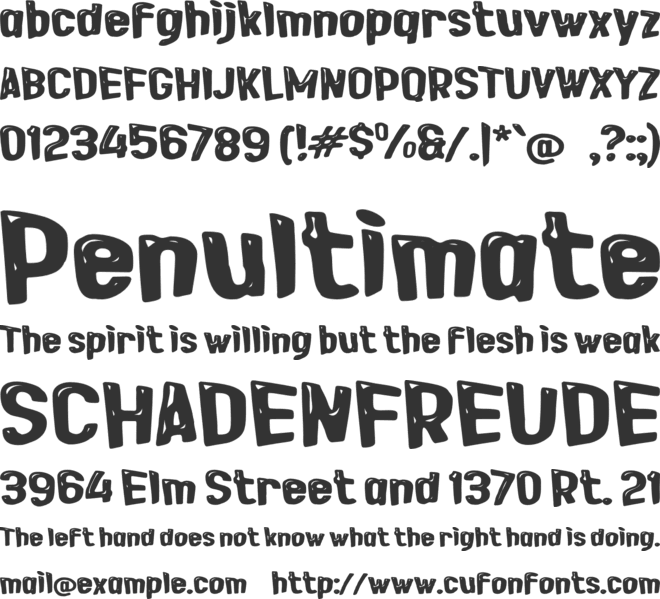 L Laudez font preview