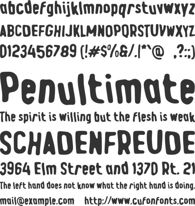 L Lasier font preview