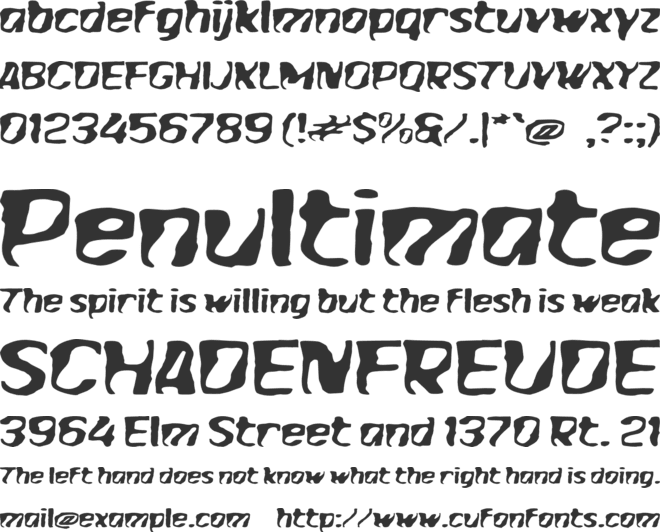 L Limaty font preview