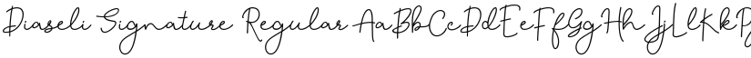 Diaseli Signature font download