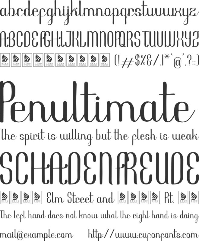 Fangogh font preview