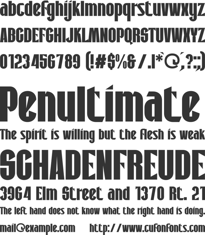 Saveyar font preview