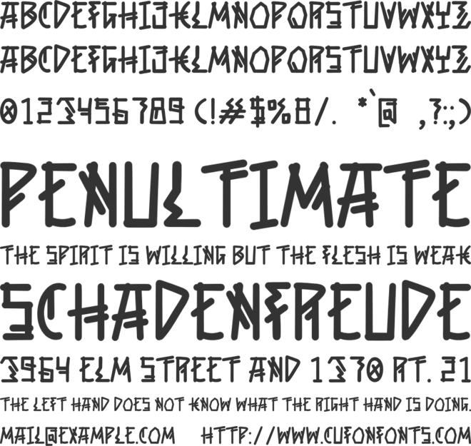 Slytheriv font preview