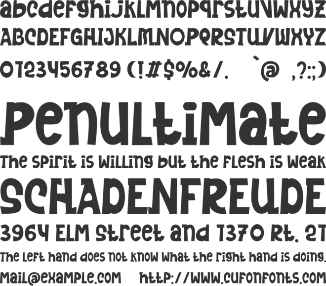 Mankey Caimel font preview