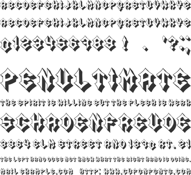 Acid font preview