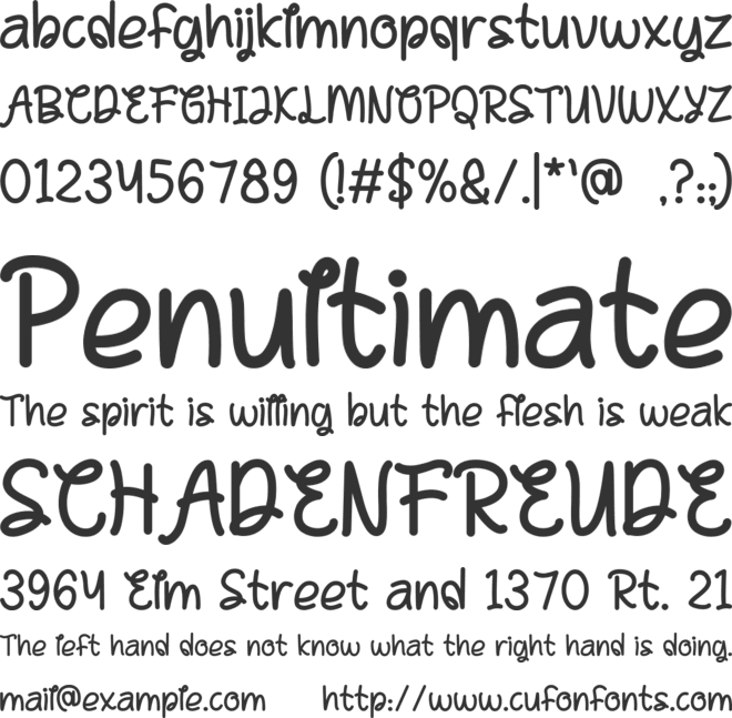 Eugene font preview