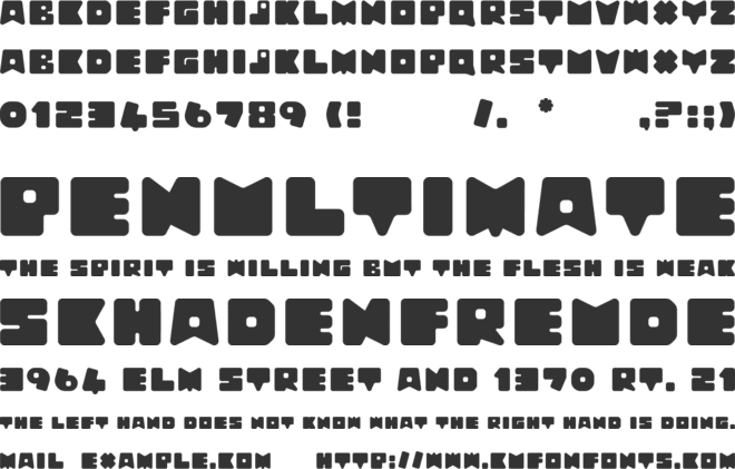 YeniUmut font preview