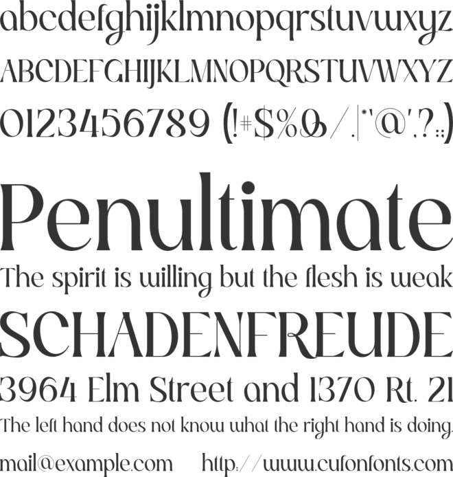 SS Ruby font preview