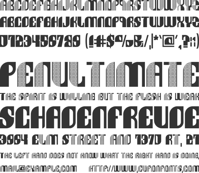 Kufiye font preview