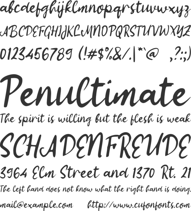 L Lembut Kata font preview