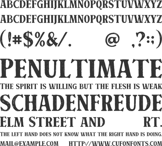 Crafter Signature Serif font preview