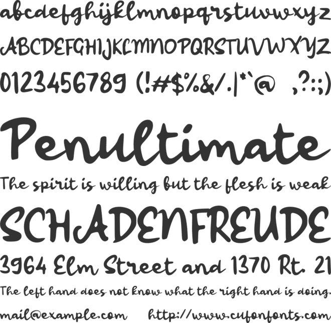 L Loegue font preview