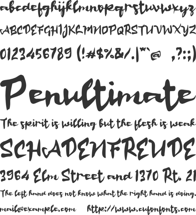 L Lastrian font preview