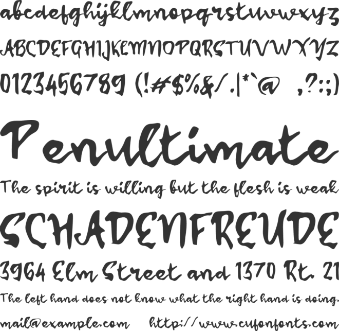 L Lambuy font preview