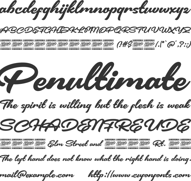 Brickell font preview