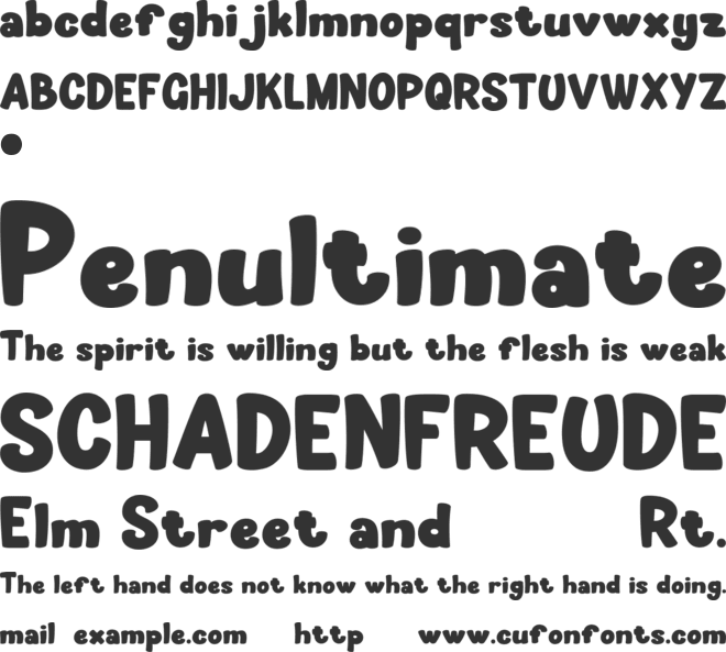 DONCHIES font preview