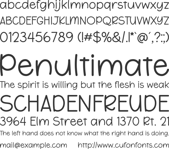 Lucky Father font preview