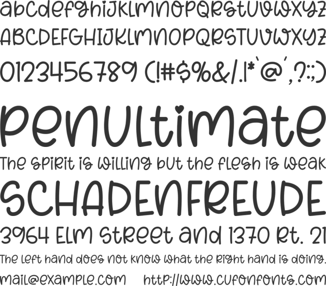 Magic Summer font preview