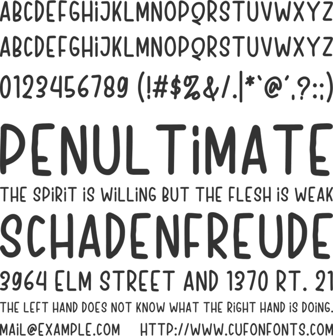 Soulmate Monday font preview