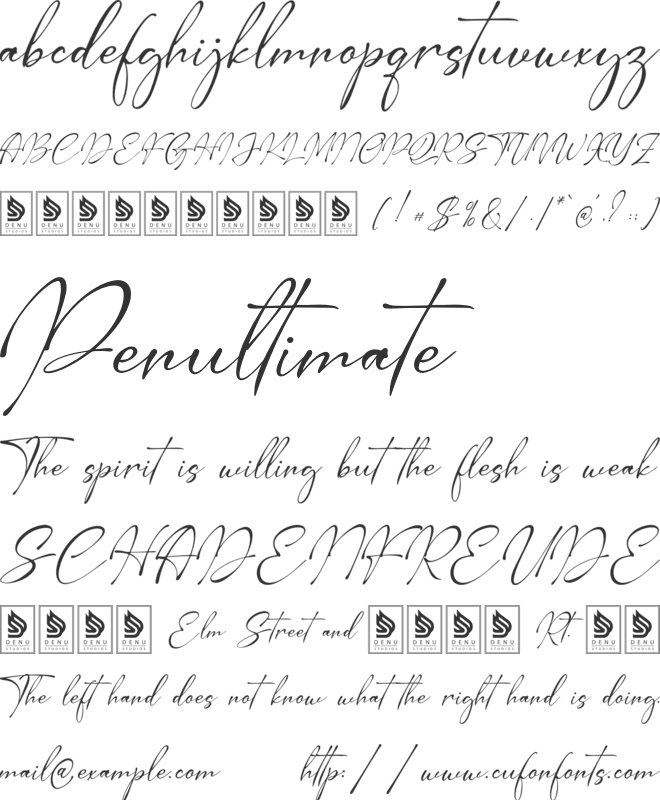 Neraltin Mistery font preview