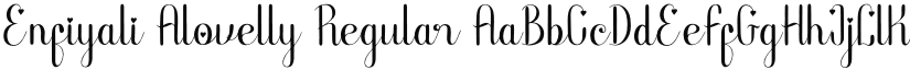 Enfiyali Alovelly font download