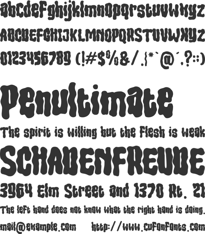 Groovy Dream font preview