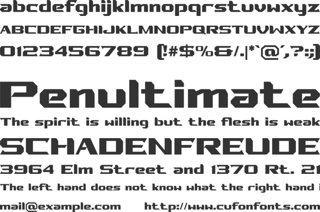 Fassero font preview